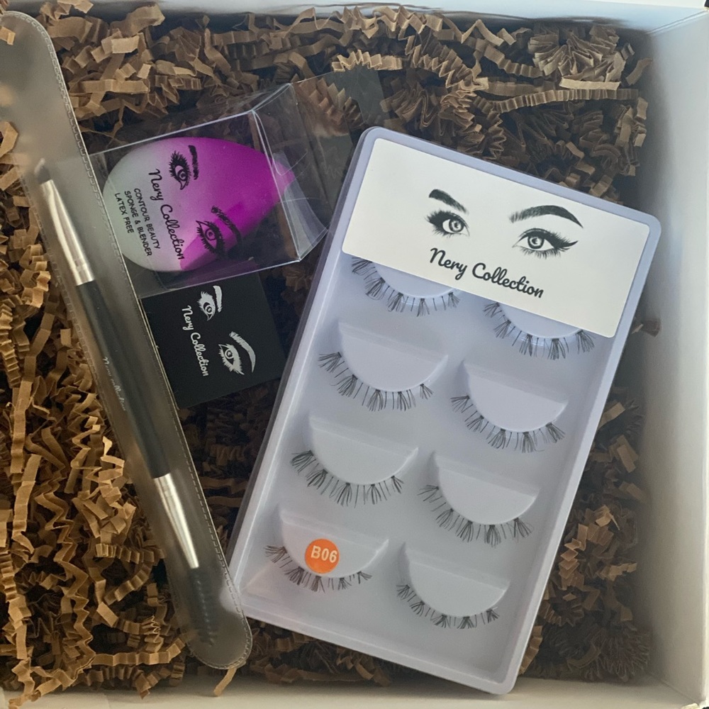 nery Collection bundle Includes pomade, Beauty sponge, eyelashes & eyebrowbrush - Picture 3 of 4